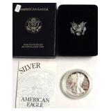 1996 PROOF SILVER EAGLE W BOX PAPERS