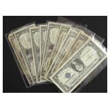10 SILVER CERTIFICATES