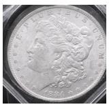 1884 O MORGAN DOLLLAR AU