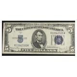 FIVE DOLLAR SILVER CERTIFICATE XF