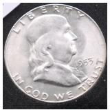 1953 S GEM BU FRANKLINN HALF DOLLAR