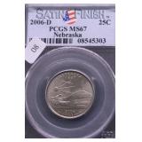 2006 D PCGS MS67 NEBRASKA QUARTER