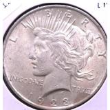 1923 PEACE DOLLAR AU