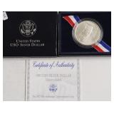 GEM USO SILVER DOLLAR W BOX PAPERS