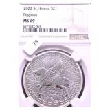 2022 NGC MS69 ST HELENA PEGASUS