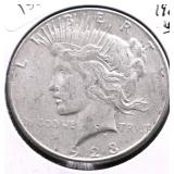 1923 S PEACE DOLLAR VF