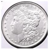 1884 CHOICE BU MORGAN DOLLAR