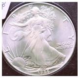1986 GEM BU SILVER EAGLE