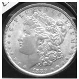 1889 MORGAN DOLLAR AU