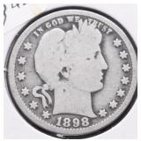 1898 BARBER QUARTER G