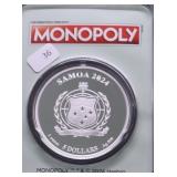 MONOPOLY 1 OZ .999 SILVER ROUND