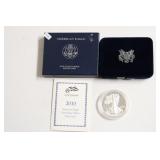 2010 PROOF SILVER EAGLE W BOX PAPERS
