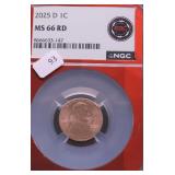 2025 D NGC MS66 RED LINCOLN CENT