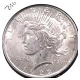 1922 CHOICE BU PEACE DOLLAR