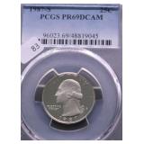 1987 S PCGS PF69DC WASHINGTON QUARTER