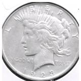 1923 PEACE DOLLAR XF