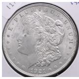 1921 GEM BU MORGAN DOLLAR