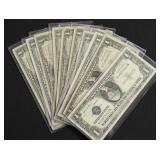 10 SILVER CERTIFICATES