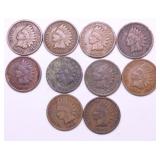 10 INDIAN HEAD CENTS