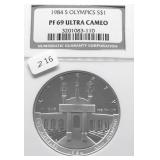 1984 S NGC PF69UC SILVER DOLLAR