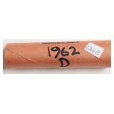 1962 D BANK ROLL PENNIES