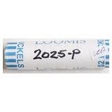 2025 P BANK ROLL JEFFERSON NICKELS