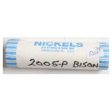 2005 P BANK ROLL BISON NICKEL ROLL