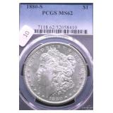 1880 S PCGS MS62 MORGAN DOLLAR