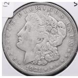 1921 S MORGAN DOLLAR XF