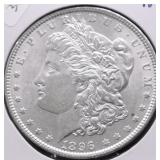1896 MORGAN DOLLAR AU