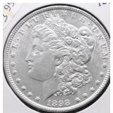 1898 MORGAN DOLLAR AU