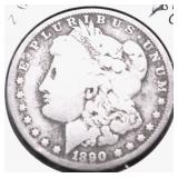 1890 MORGAN DOLLAR   VG
