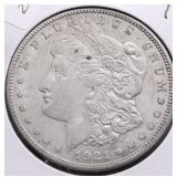 1921 D MORGAN DOLLAR AU