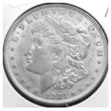 1921 MORGAN DOLLAR AU