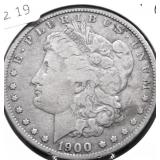 1900 O MORGAN DOLLAR VF