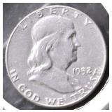 1952 FRANKLIN HALF DOLLAR XF