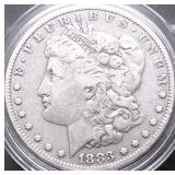 1883 MORGAN DOLLAR VG