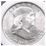 1950 D GEM BU FBL FRANKLIN HALF DOLLAR