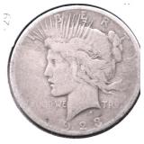 1923 D PEACE DOLLAR VG