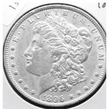1896 MORGAN DOLLAR AU
