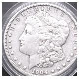1904 MORGAN DOLLAR XF