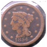 1854 LARGE CENT G