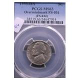 1955 D/S PCGS MS63 JEFFERSON NIKCEL