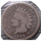 1864 INDIAN HEAD CENT G