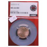 2025 D NGC MS66 RED LINCOLN CENT
