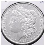 1883 MORGAN DOLLAR AU