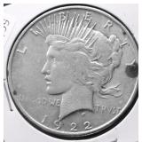 1922 S PEACE DOLLAR VF DETAILS