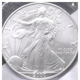 2000 SILVER EAGLE GEM