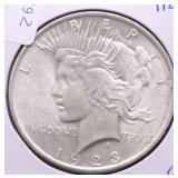 1923 CHOICE BU PEACE DOLLAR