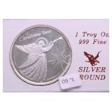 1 OZ .999 SILVER ROUND
